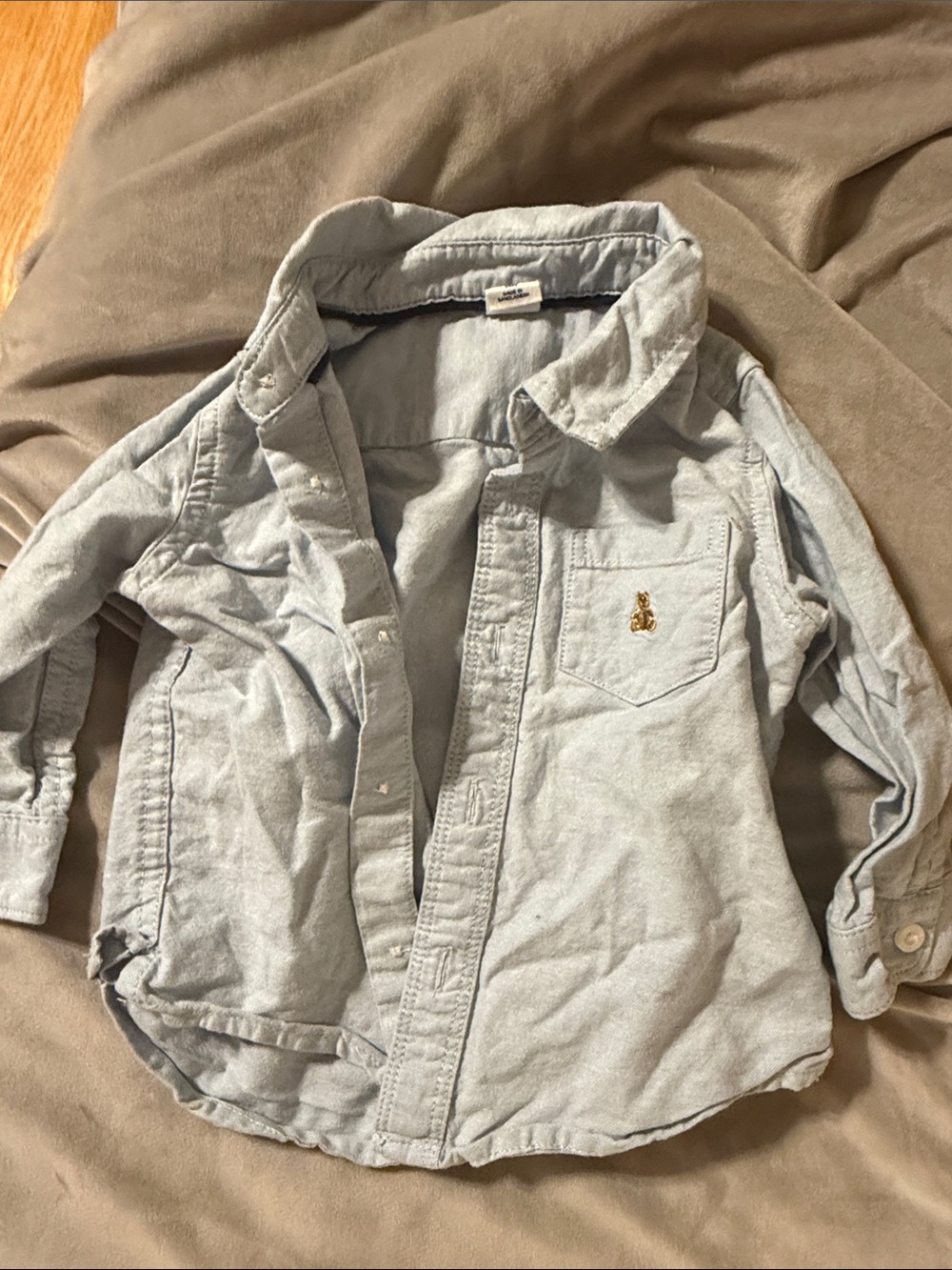 GAP Light Blue Baby Button-Down Shirt